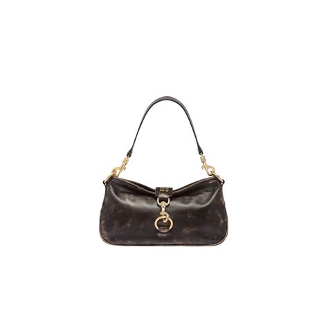 miu miu leather shoulder bag with snap hook|Miu Miu snap.